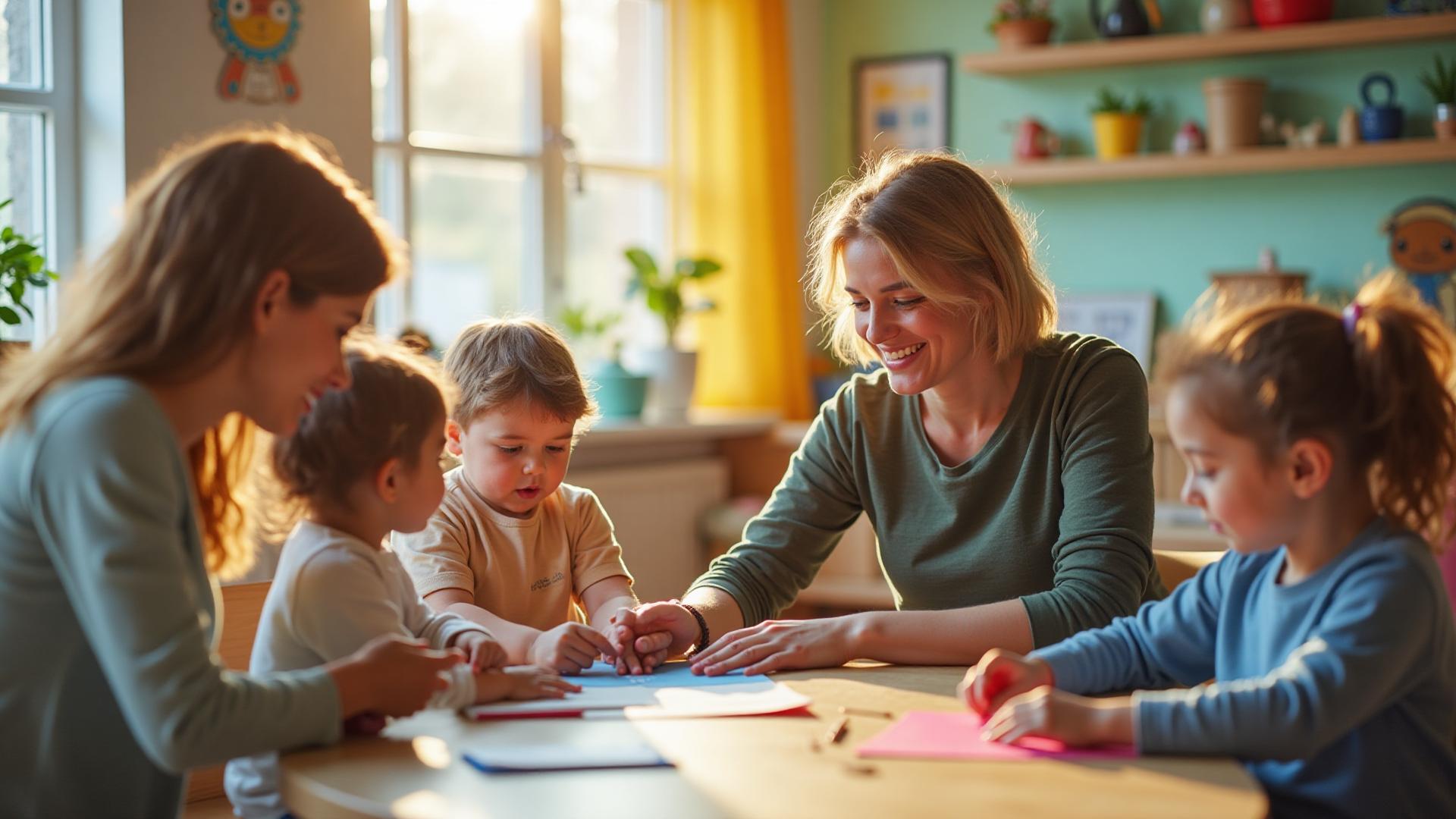 Educators in Irish crèche